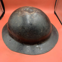 Load image into Gallery viewer, Original WW2 Mk1* British Army Brodie Combat Helmet &amp; Liner Set
