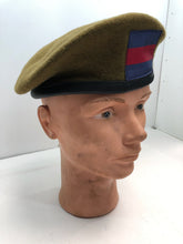 Charger l&#39;image dans la galerie, Genuine British Army Khaki Guards Regimental Beret Hat - Size 57cm
