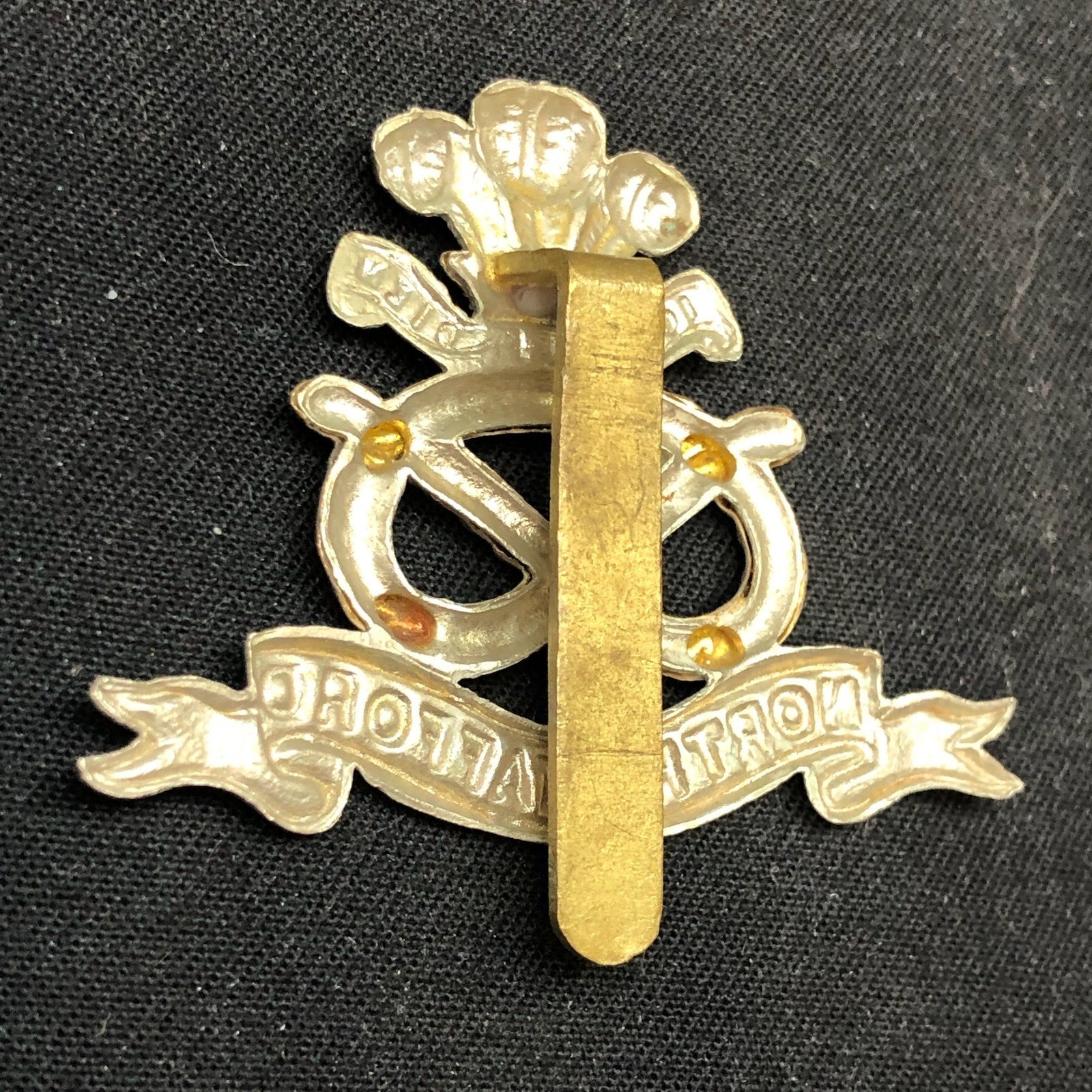 Original WW2 British Army Cap Badge - North Staffordshire Regiment - The Militaria Shop