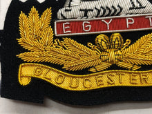 Load image into Gallery viewer, British Army Bullion Embroidered Blazer Badge - Gloucestershire Regiment
