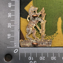 Load image into Gallery viewer, Original British Army WW2 Cap Badge - Warwickshire Imperial Yeomanry - The Militaria Shop
