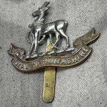 Load image into Gallery viewer, Original WW2 British Army Cap Badge - Royal Warwickshire Regiment
