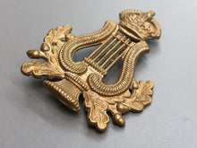 Load image into Gallery viewer, Original WW2 British Army Musicians / Bandsmans Cap Badge
