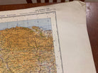 Original WW2 British Army RAF Navy Base Map of England - South West - Cornwall - The Militaria Shop