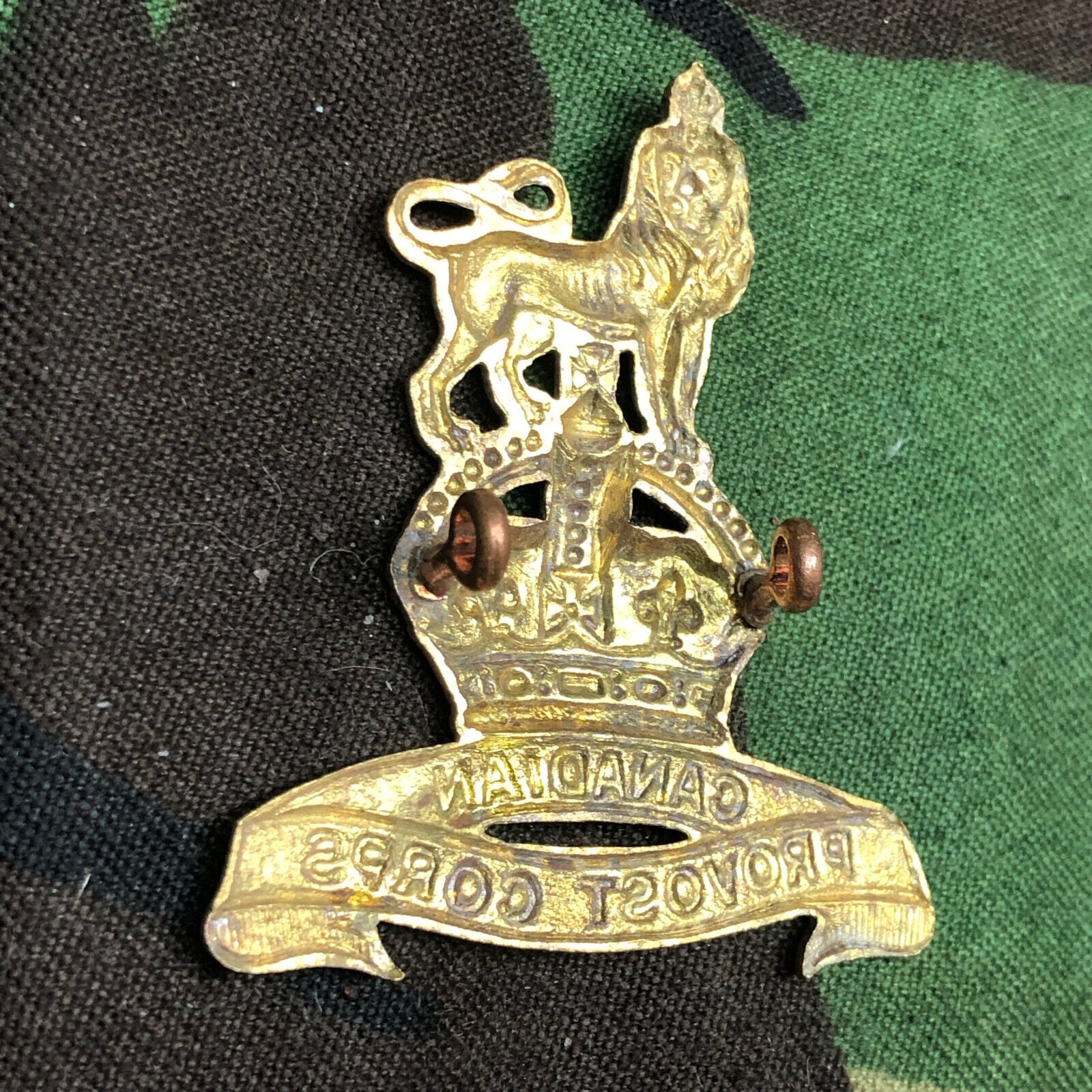 Original Canadian Army Provost Corps Cap Badge - The Militaria Shop