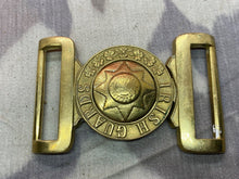 Load image into Gallery viewer, Original British Army c1895 British Victorian Irish Guards Service Brass Buckle
