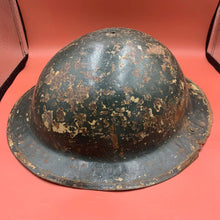 Load image into Gallery viewer, Original British Army WW2 Soldiers Military Combat Helmet
