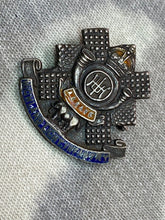 Load image into Gallery viewer, British Army Highland Light Infantry Regiment Enamelled Sweetheart Brooch
