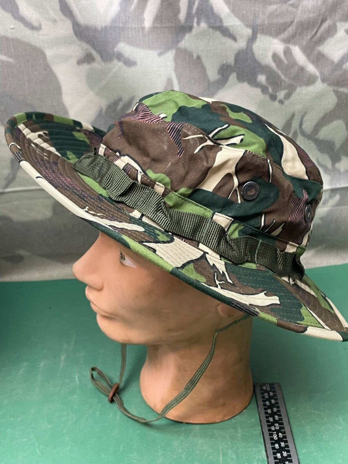 Genuine US Army Jungle Camouflage Boonie Sun Hat Hot Weather Type II - Size 7 - The Militaria Shop