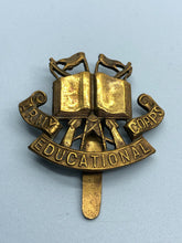 Load image into Gallery viewer, Original WW2 British Army Educational Corps Cap Badge
