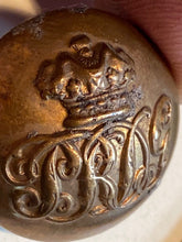 Load image into Gallery viewer, Original British Army Victorian Crown Guards Tunic Button
