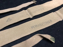 Load image into Gallery viewer, Original WW2 British Army 37 Pattern Khaki L-Straps Webbing - Wartime Dated
