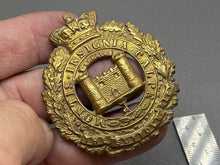 Load image into Gallery viewer, Original British Army - Large Victorian Pagri Badge to The Suffolk Regiment
