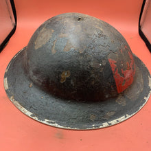 Load image into Gallery viewer, Original British Army WW2 Soldiers Military Combat Mk2 Brodie Helmet - SA Made
