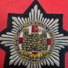 Load image into Gallery viewer, British Army Bullion Embroidered Blazer Badge - Royal Dragoon Guards Inniskillin
