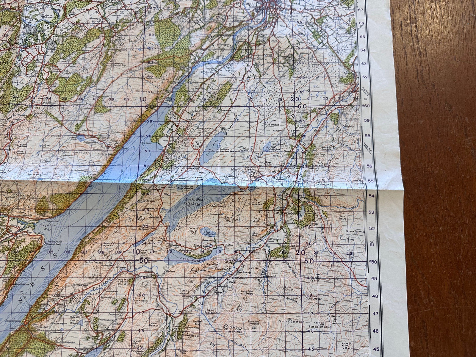 Original WW2 British Army GSGS Map of Scotland - Inverness - The Militaria Shop