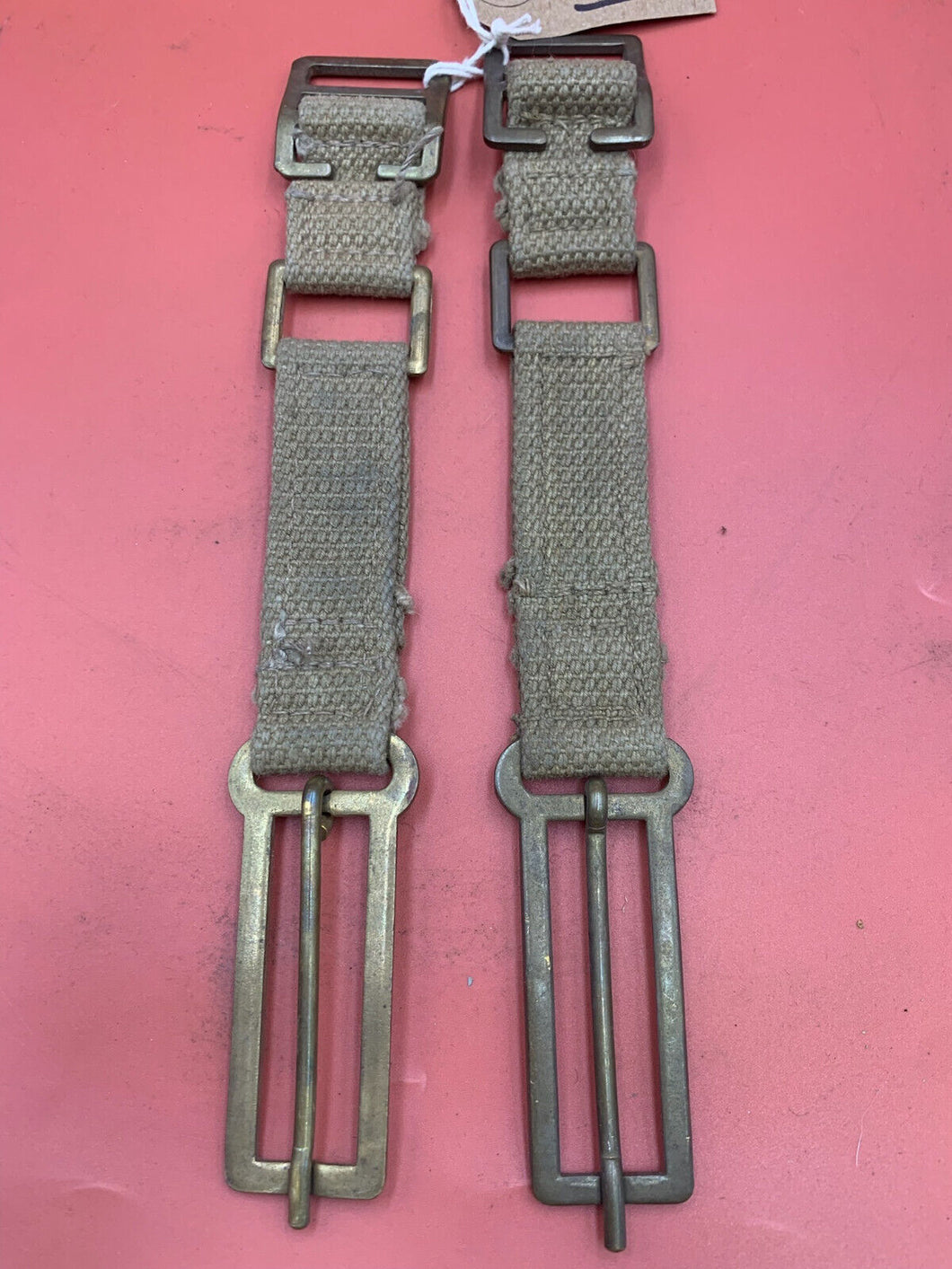 Original WW2 British Army 37 Pattern Webbing Brace Adaptors Pair