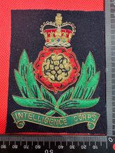 Load image into Gallery viewer, British Army Bullion Embroidered Blazer Badge - Intelligence Corps
