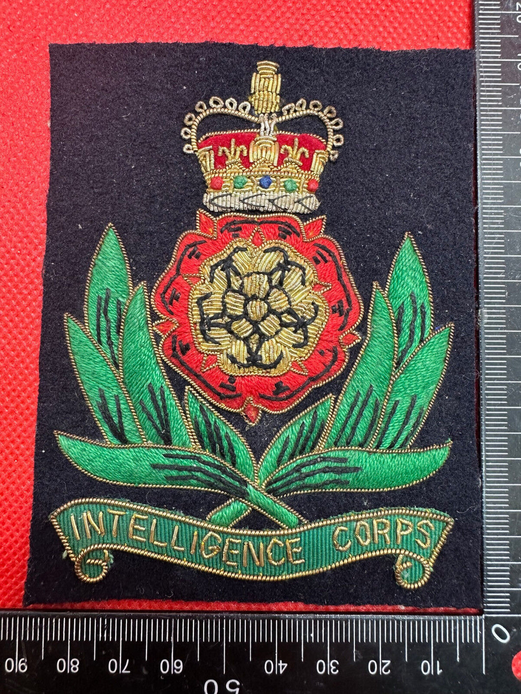 British Army Bullion Embroidered Blazer Badge - Intelligence Corps