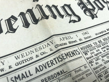 Lade das Bild in den Galerie-Viewer, Original WW2 British Newspaper Channel Islands Occupation Jersey - April 1942
