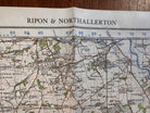 Original WW2 British Army GSGS Os Map of Great Britain - Ripon & Northallerton - The Militaria Shop