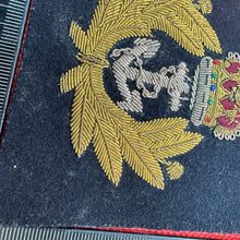 Load image into Gallery viewer, British Royal Navy Bullion Embroidered Blazer Badge
