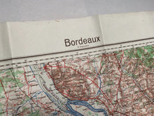 Load image into Gallery viewer, Original WW2 German Army Map of Bordeaux, France
