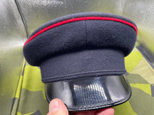 Load image into Gallery viewer, Original British Army Royal Engineers Peaked Cap - Size 55cm - The Militaria Shop
