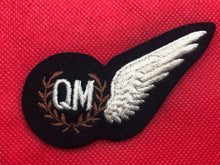 Load image into Gallery viewer, Genuine British RAF Air Quartermaster Wing Brevet
