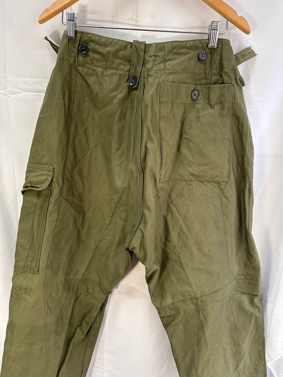 Genuine British Army 1960 Pattern Combat Trousers OD Green - Size 2 - 33" Waist - The Militaria Shop