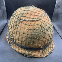 Load image into Gallery viewer, Genuine Dutch Army M53 Euroclone of US M1 Camouflaged Helmet &amp; Liner Set - The Militaria Shop
