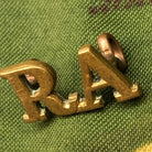 Genuine British Army WW1 Brass Shoulder Title - Royal Artillery - The Militaria Shop