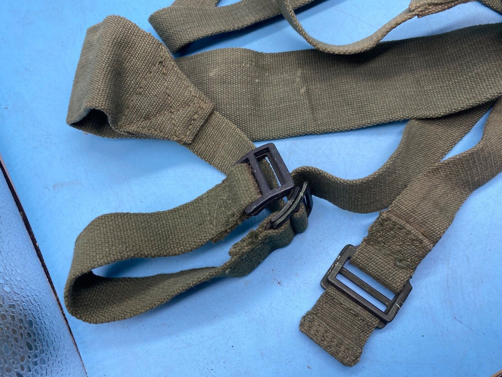 Original WW2 British Army 44 Pattern Equipment Straps - 1945 Dated - The Militaria Shop