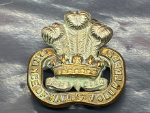 Lade das Bild in den Galerie-Viewer, Original WW1 British Army Prince of Wales Volunteers Regiment Collar Badge
