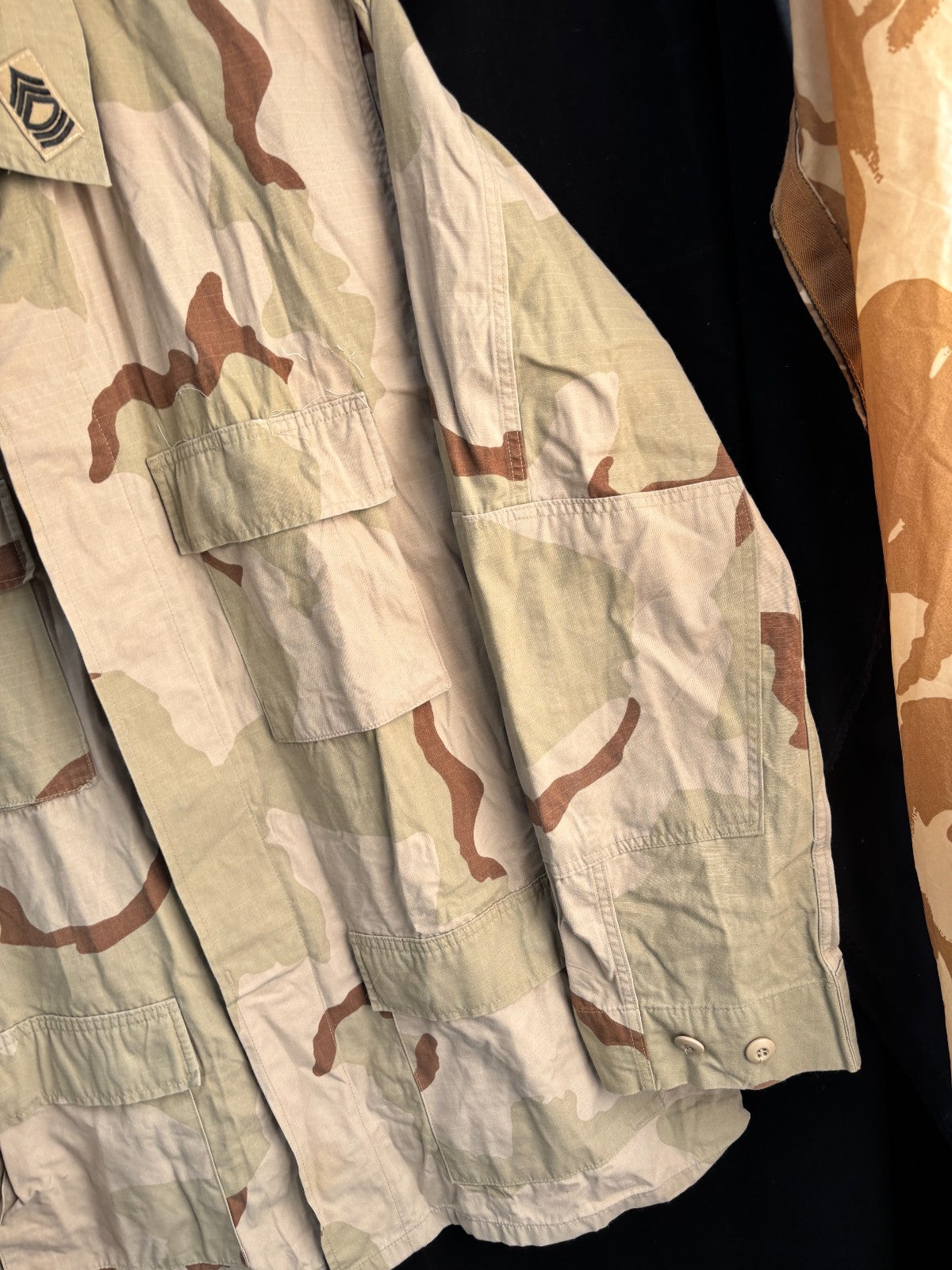 Gulf War US Army DCU Camouflaged Combat Field Coat/Jacket - Large/X-Long - The Militaria Shop