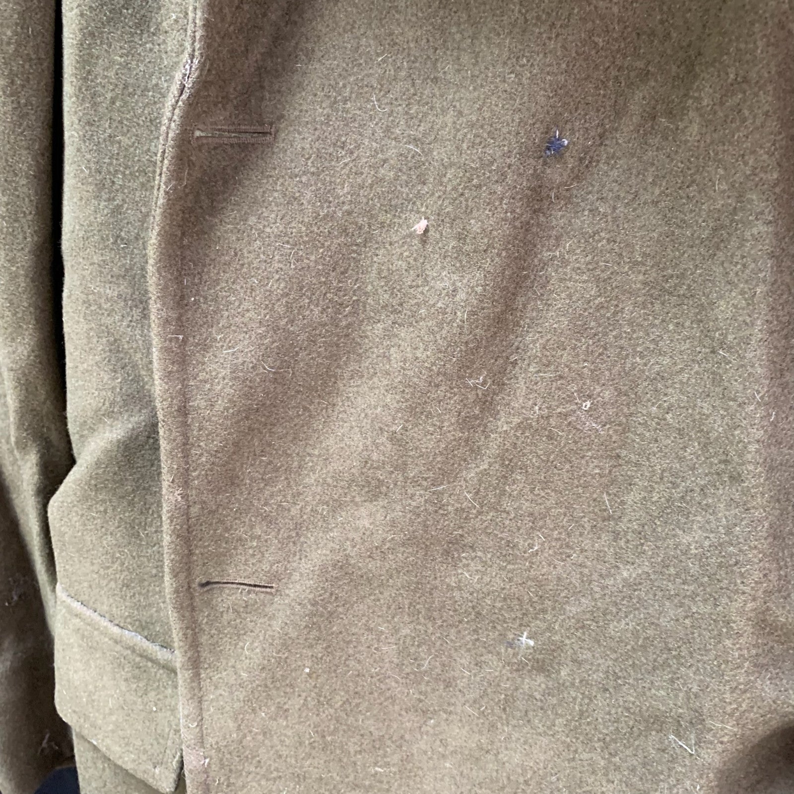 Genuine British Army Man's Mounted Regiment Khaki Greatcoat - 37" Chest - The Militaria Shop