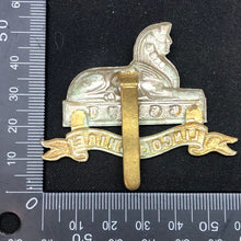 Load image into Gallery viewer, Original WW2 British Army Cap Badge - Royal Lincolnshire Regiment - The Militaria Shop
