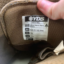 Load image into Gallery viewer, British Army Surplus Brown Leather YDS Combat Patrol Boots - Size UK 12 M - The Militaria Shop
