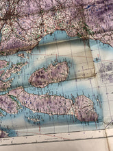 Lade das Bild in den Galerie-Viewer, Original WW2 British Army / RAF Map Showing RAF Bases - South West Scotland
