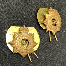 Load image into Gallery viewer, Original British Collar Badge Pair - Royal Army Service Corps - The Militaria Shop
