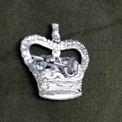British Army Metal Rank Badge in Chromium plated metal - Small Crown - Staff Sgt - The Militaria Shop