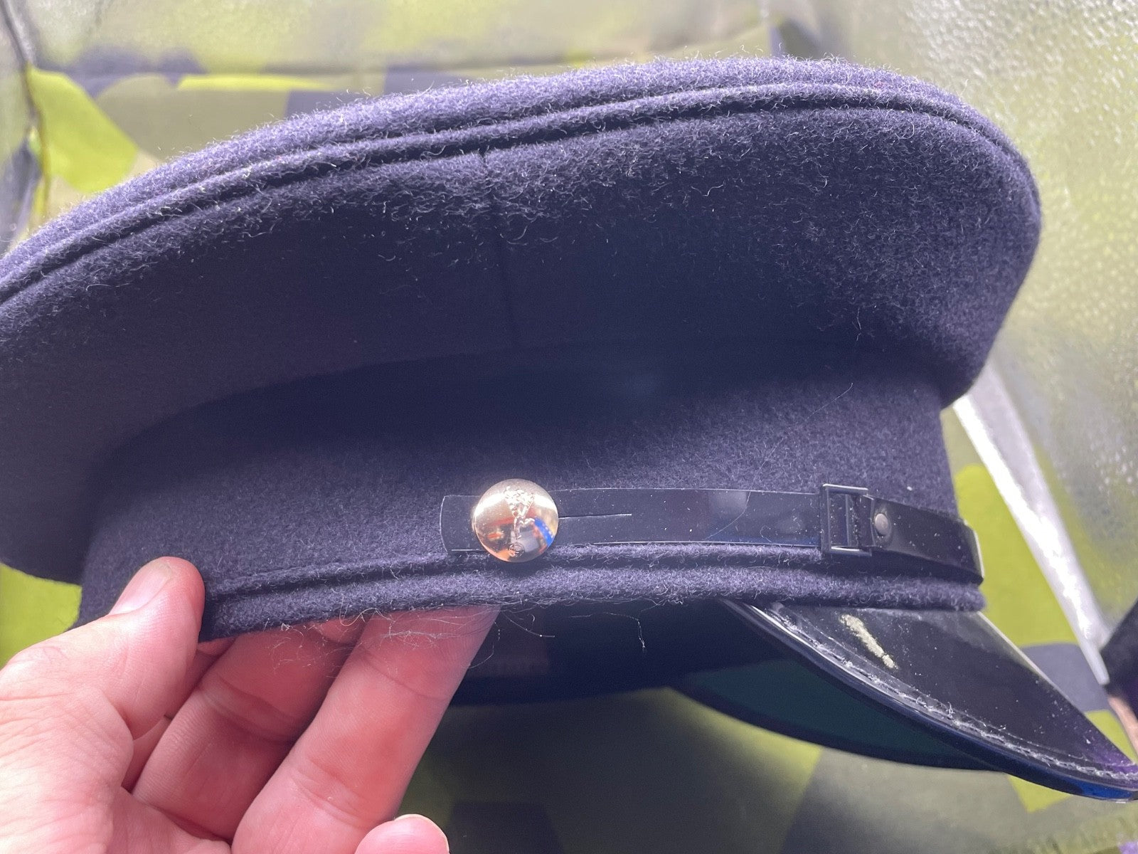 Original British Army Royal Corps of Signals Peaked Cap - Size 56cm - The Militaria Shop