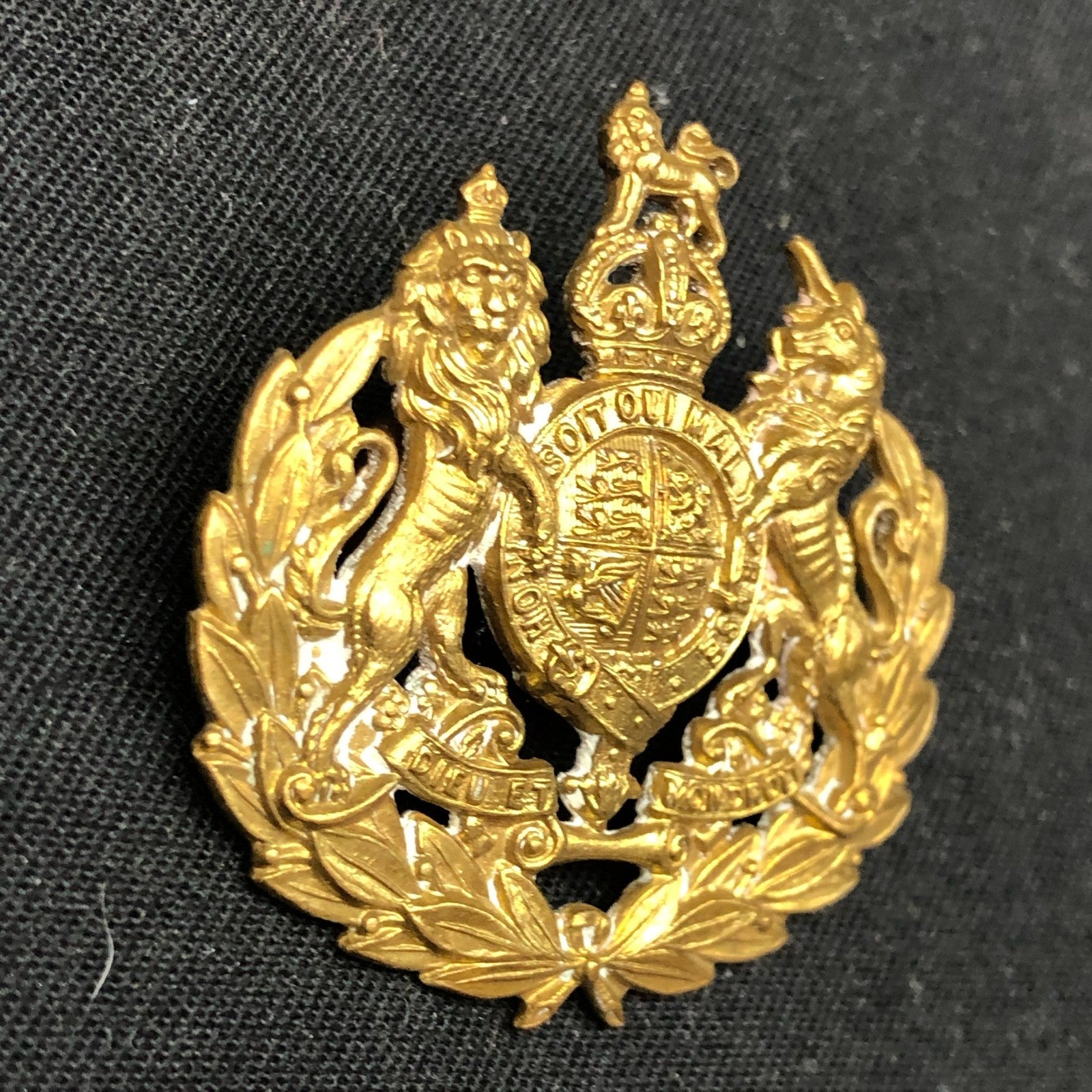 Original WW2 Canadian Army Cap Badge - Royal Army Ordnance Corps Conductors - The Militaria Shop