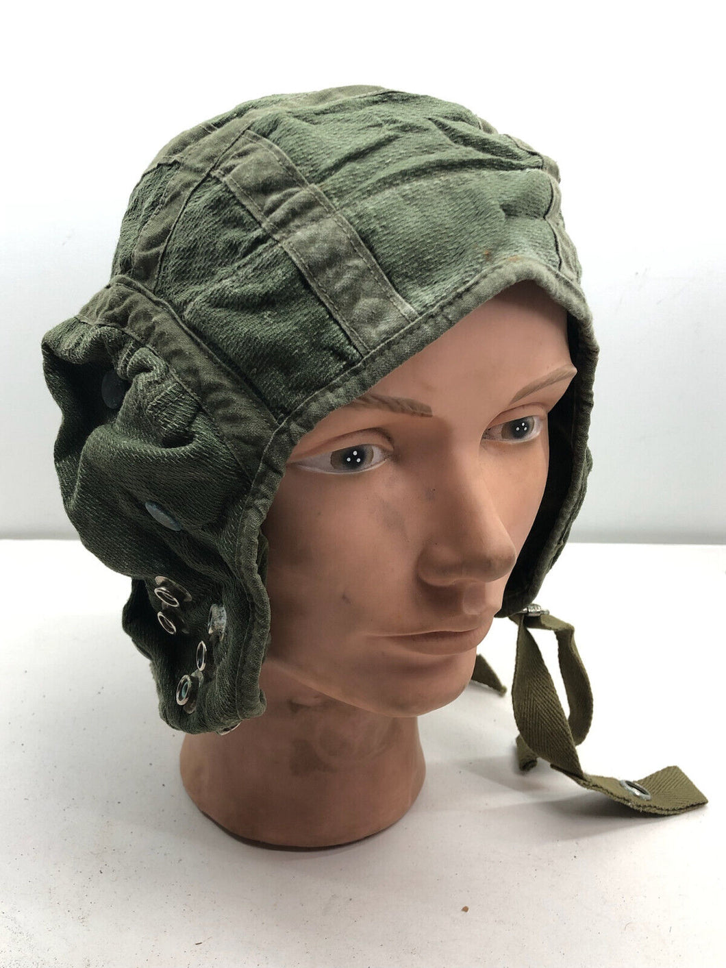 Original Royal Air Force RAF Cold War Period G Type Green Jet Flying Helmet 22C