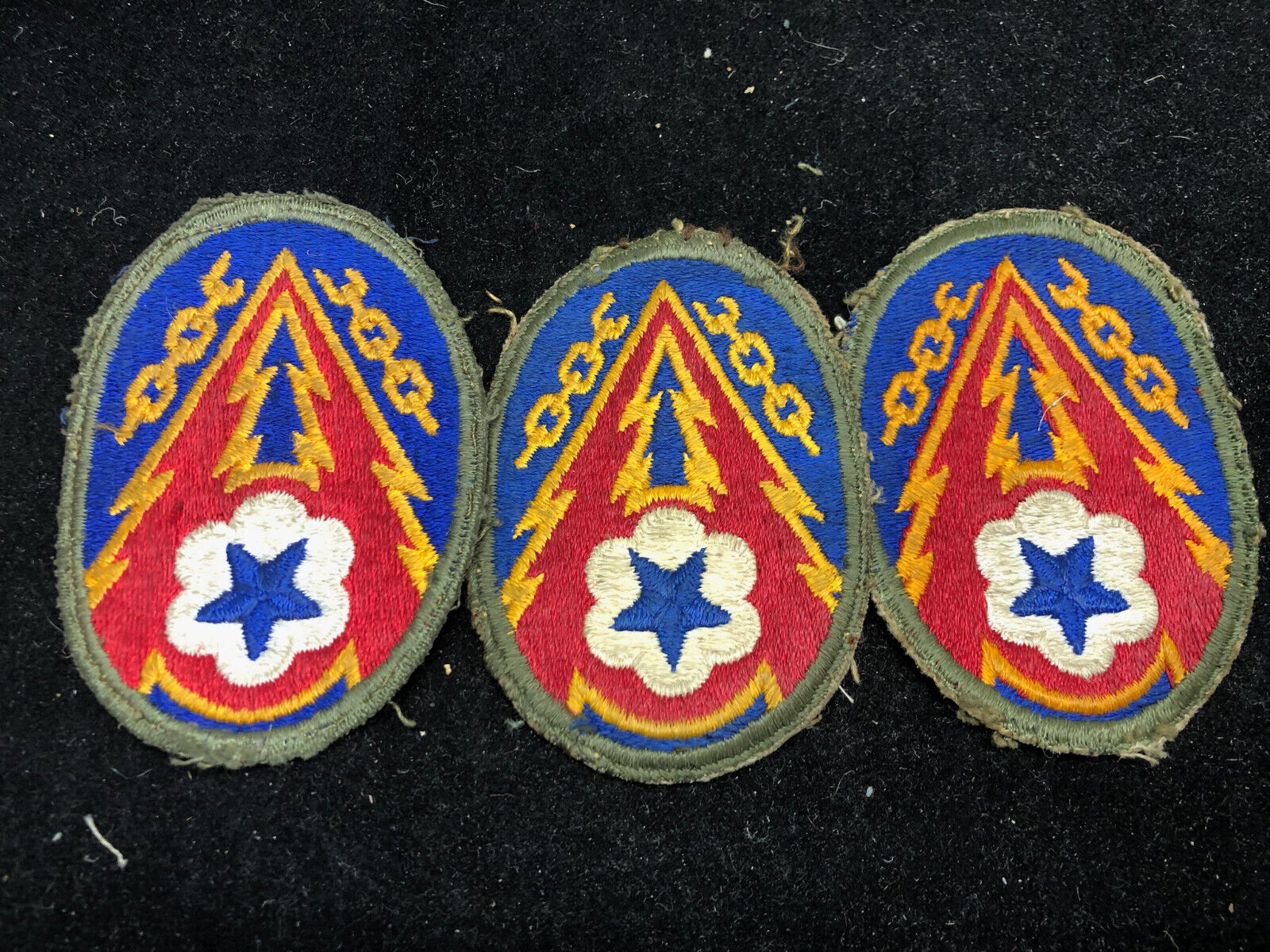 Original WW2 US Army Advanced Communications Zone ETO Cloth Badge Patch - The Militaria Shop