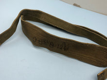 Load image into Gallery viewer, Original WW2 British Army Tan Webbing Shoulder Strap 37 Pattern - 1941 Dated
