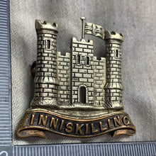 Load image into Gallery viewer, Original WW1 British Army Cap Badge - 6th (Inniskilling) Dragoons
