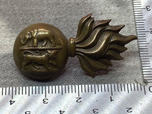 Load image into Gallery viewer, Original WW1 / WW2 British Army Royal Dublin Fusiliers Brass Collar Badge
