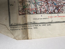 Lade das Bild in den Galerie-Viewer, Original WW2 British Army / RAF Bases Map - North Midlands &amp; Lincolnshire
