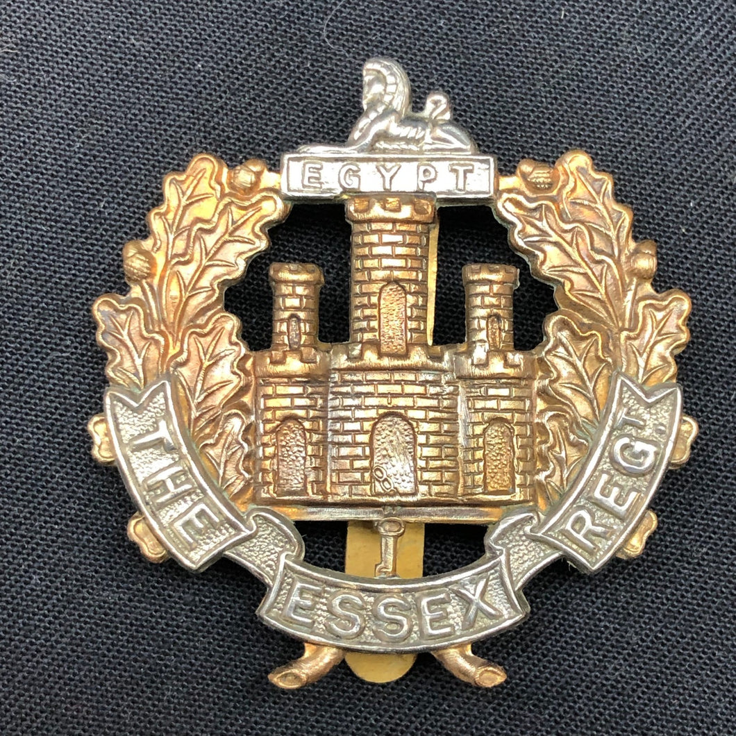 Genuine WW2 British Army Brass Cap Badge - Essex Regiment - The Militaria Shop